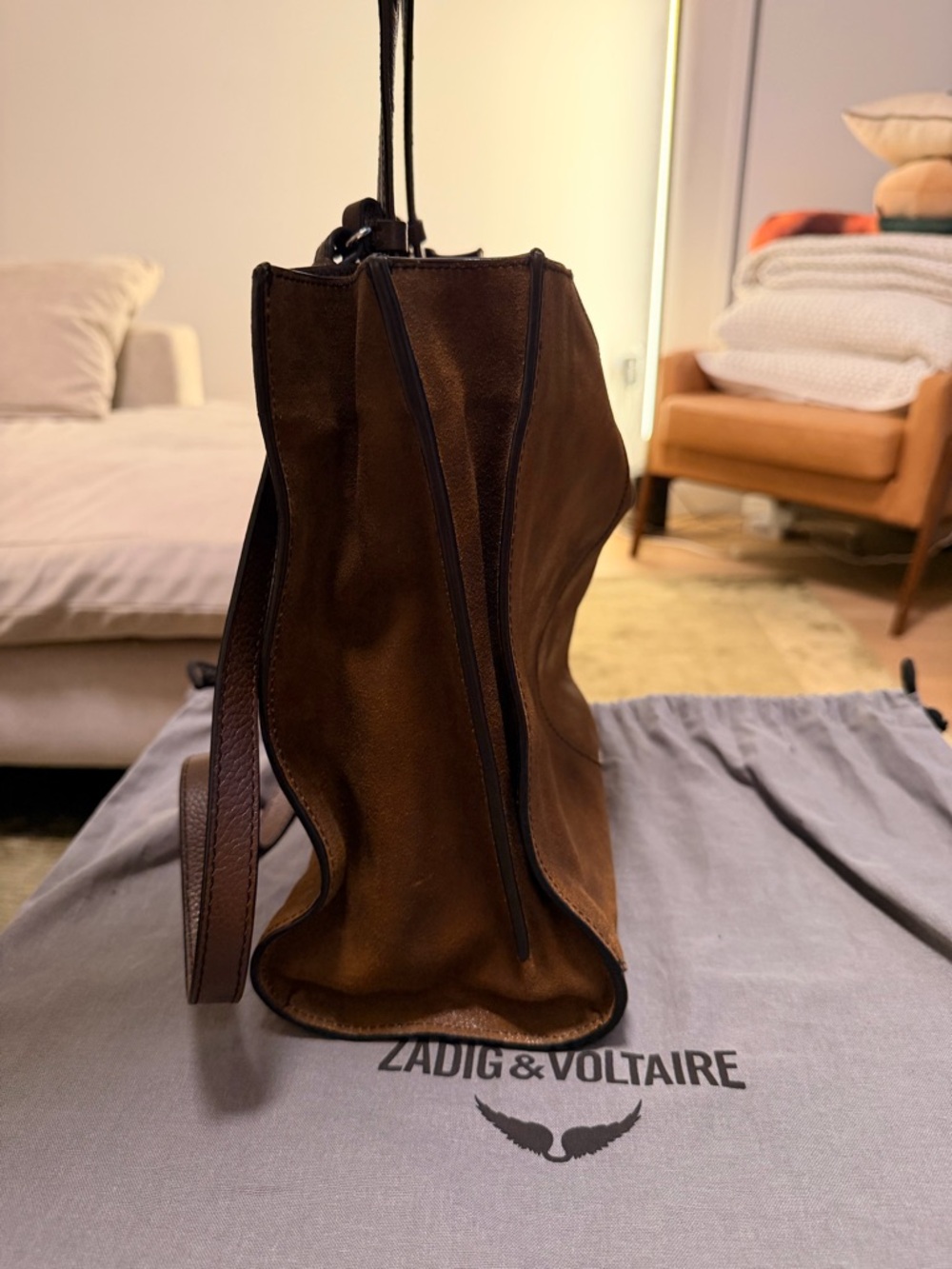 Zadig & Voltaire Jack Bag in Suede - Picture 2 of 8